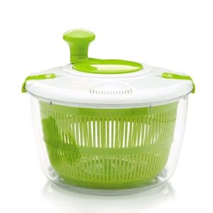 Salatschleuder mit Kurbel – Grün/Weiß – Neu